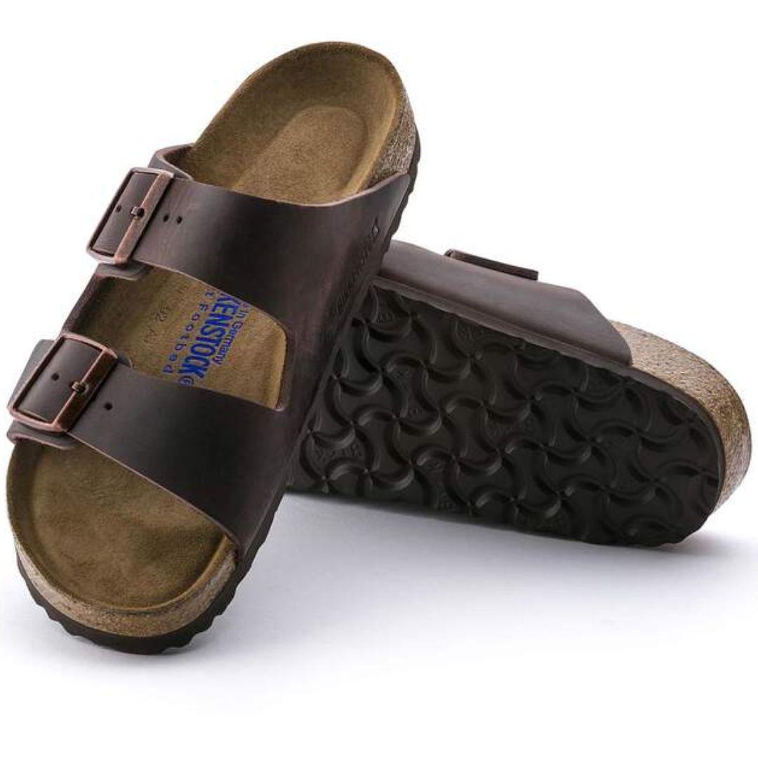 Birkenstock Men's Arizona Soft Footbed Oiled Leather Sandals